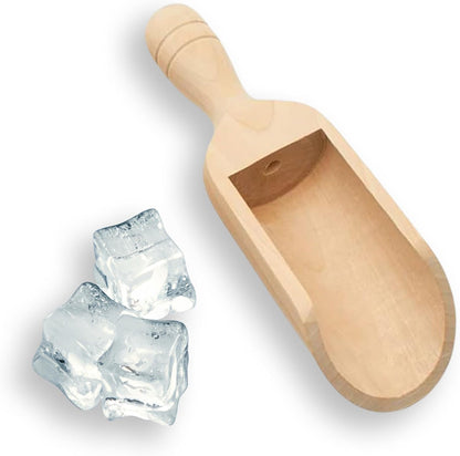 Small Wooden Teaspoon Scoops for Food Canisters & Jars, Teaspoon Measuring Spoons, Mini Wood Coffee scoop for Ground Coffee Bath Salts Manuka Honey & Laundry Powder, Pack of 25 Scoopers