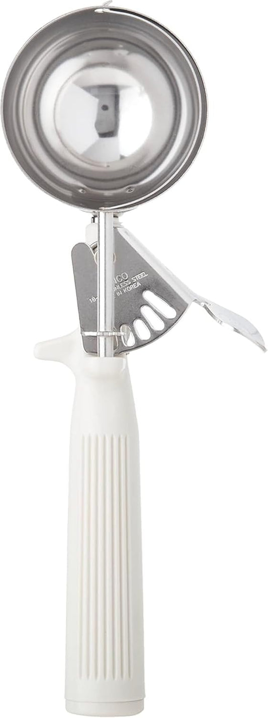 Ice Cream Disher, Size 10, One-piece Hdl, Ivory