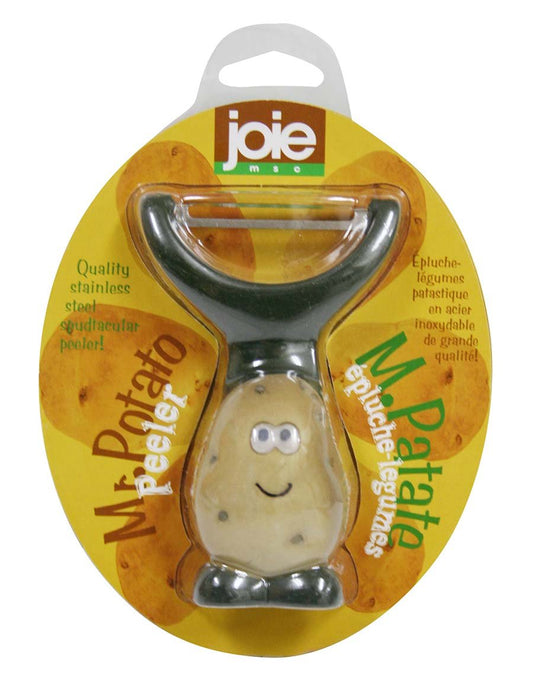 Joie Mr Potato Y-Shaped Peeler, Cute Kitchen Gadget for Vegetables and Fruit, Create Long Wide Veggie Pasta Strands, Stainless Steel Blade