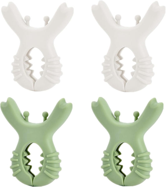4Pcs Pot Spoon Rest Holder,Spatula Rack,Silicone Crab Pot Lid Support,Multipurpose Fixed Clamp Anti Scalding Universal Essential Accessories for Kitchen Cookware,Steam Releaser