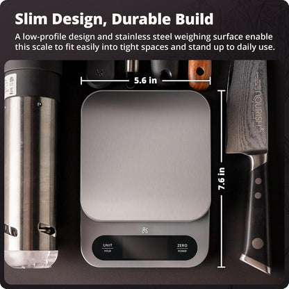 Digital Food Scale for Kitchen & Baking, 22lb High Capacity