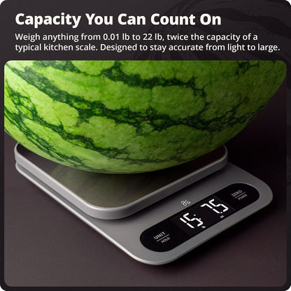Digital Food Scale for Kitchen & Baking, 22lb High Capacity
