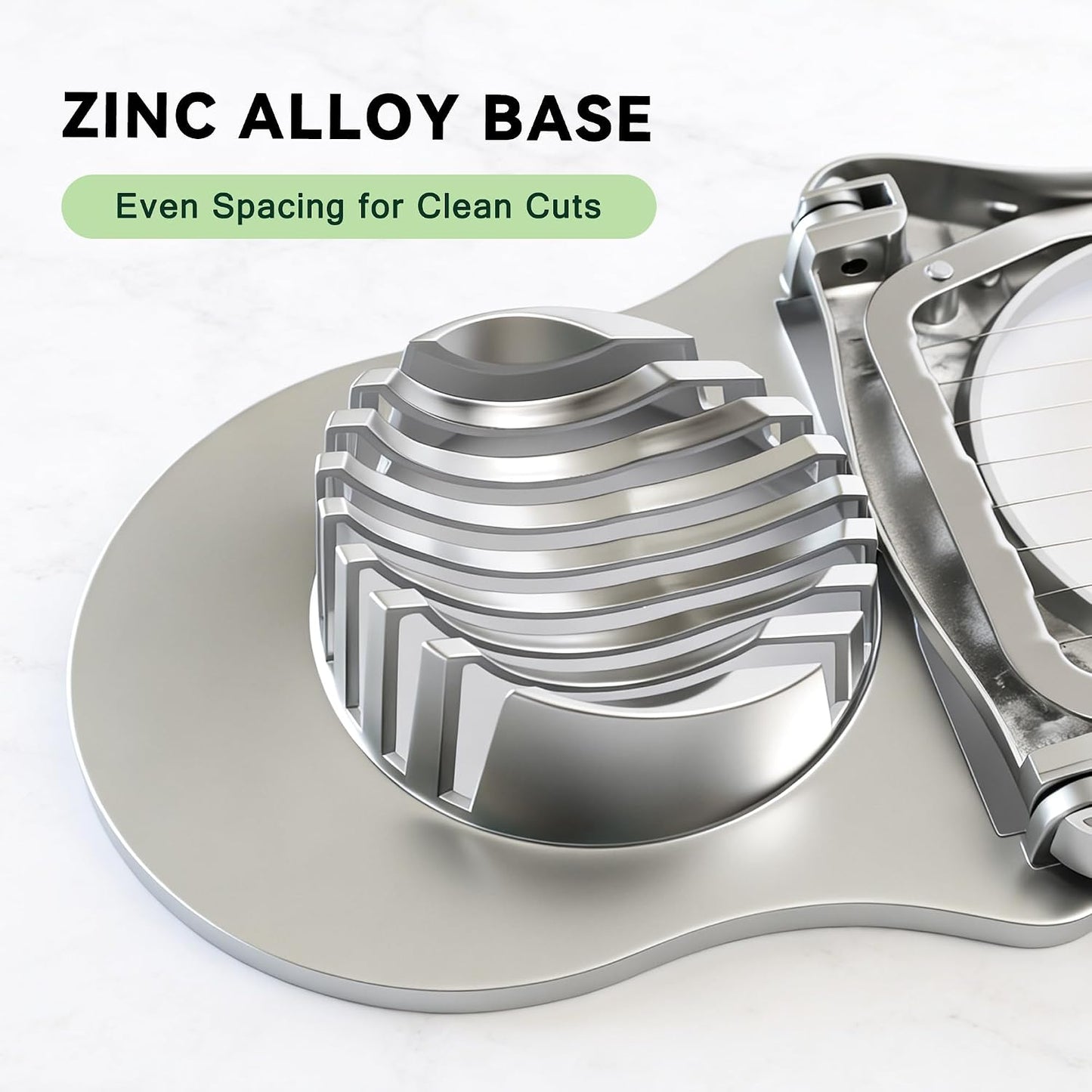 3 in 1 Egg Slicer, Egg Cutter Egg dicer for Boiled Eggs -Stainless Steel Wire with 3 Slicing Styles