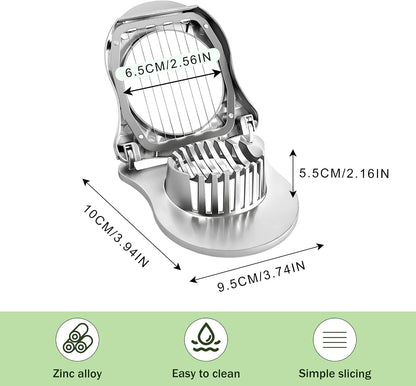 3 in 1 Egg Slicer, Egg Cutter Egg dicer for Boiled Eggs -Stainless Steel Wire with 3 Slicing Styles