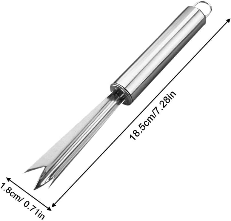 Pineapple Eye Peeler Remover Tool - Multipurpose Clip, V Shape Stainless Steel for Home Kitchen Fruit