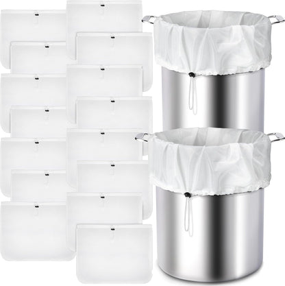 10 Pack Brew Bags Reusable Fine Mesh Strainer Cloth Filters Large