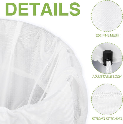 10 Pack Brew Bags Reusable Fine Mesh Strainer Cloth Filters Large