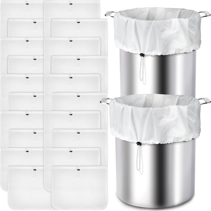 10 Pack Brew Bags Reusable Fine Mesh Strainer Cloth Filters Large