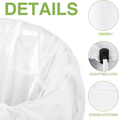 10 Pack Brew Bags Reusable Fine Mesh Strainer Cloth Filters Large