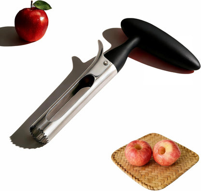 Apple Corer, Stainless Steel Apple Corer and Divider with Sharp Serrated Blade – Easy to Use – Core Remover Tool for Apples, Pears, Cupcakes – Heavy-Duty Kitchen Gadget for Baking, Cooking (Yellow)