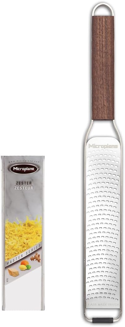 Master Series Wood Handle Stainless Steel Zester Grater