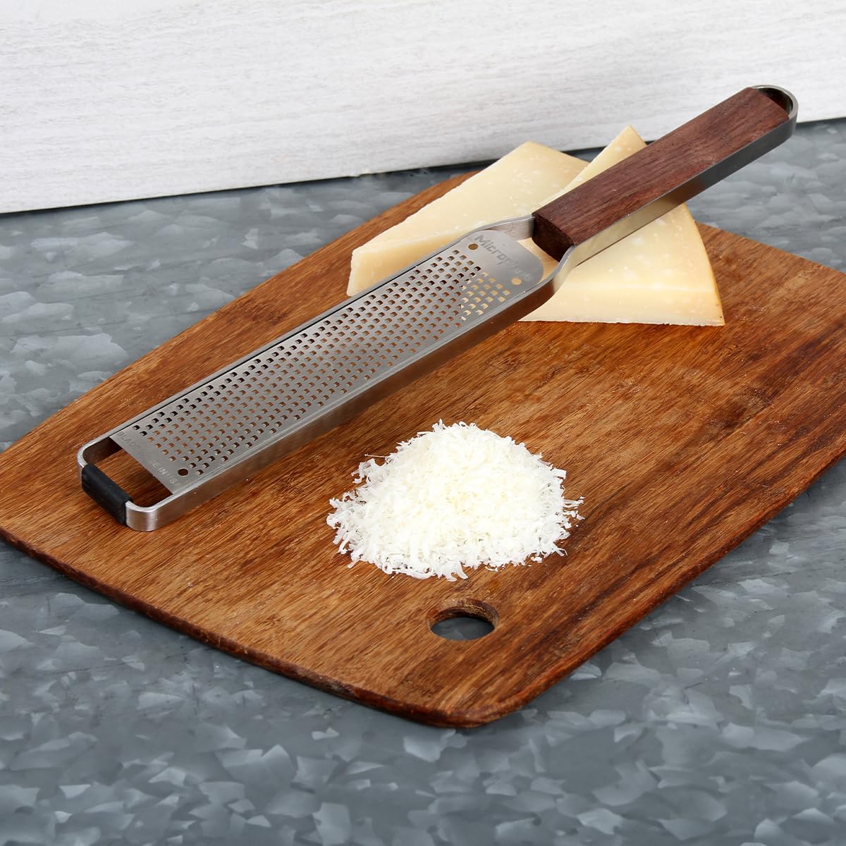 Master Series Wood Handle Stainless Steel Zester Grater