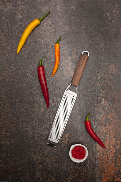 Master Series Wood Handle Stainless Steel Zester Grater