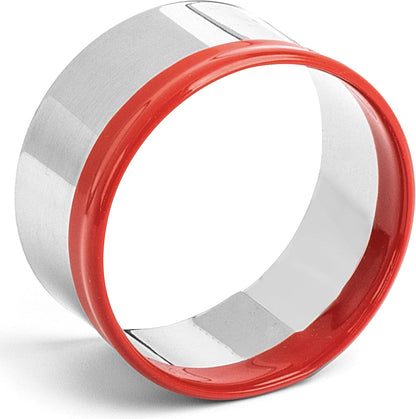 3Pcs Round Cookie Cutters 3", 4", 5", Circle Biscuit Cutter, Large Cookie Cutters, Small Cake Cutter, Dough Cutter, Unique Design with Protective Red Top PVC