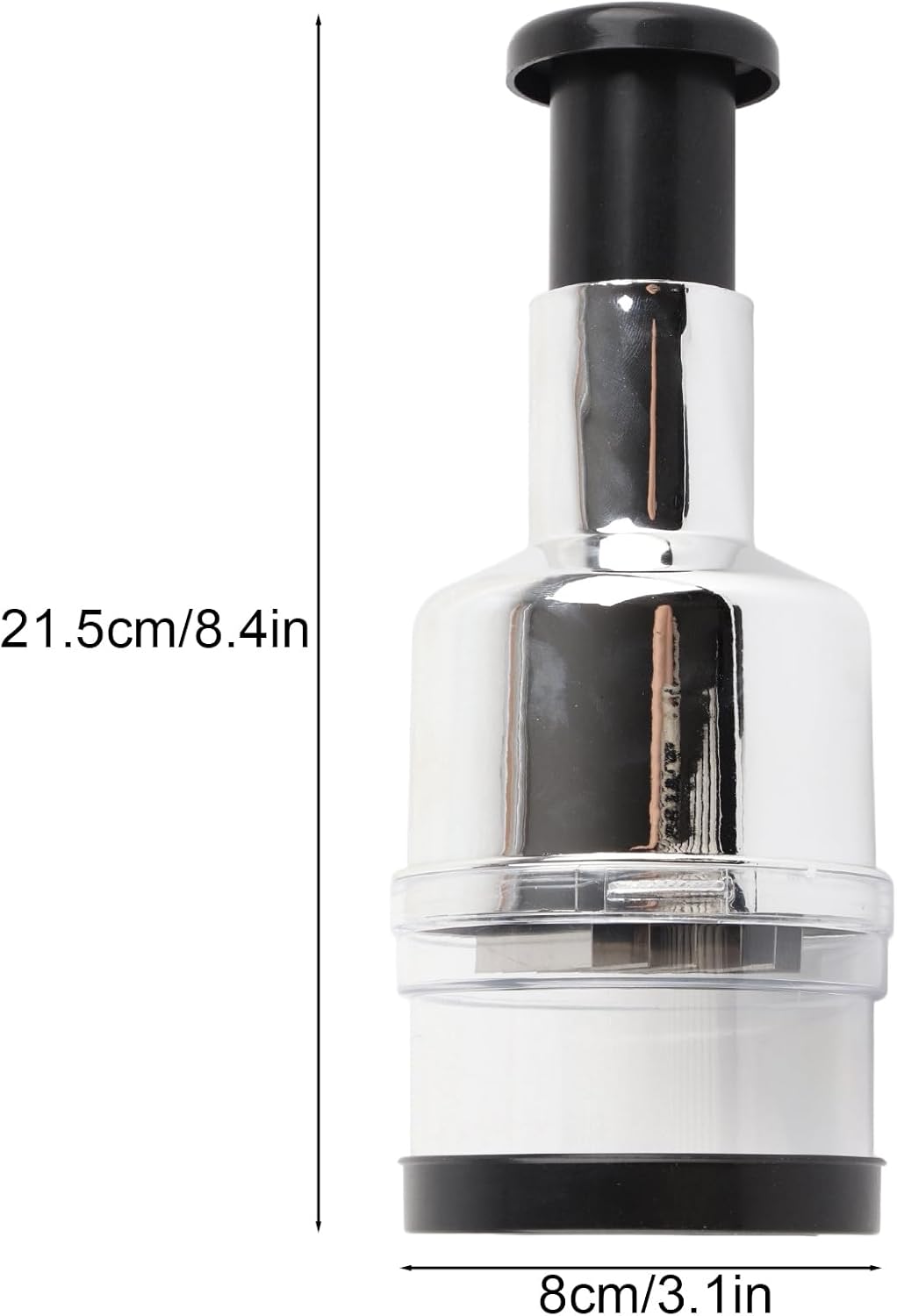 Manual Food Chopper, Stainless Steel Vegetable Dicer for Kitchen | Compact onion , plastic body, - , easy-press , home and restaurant use, dishwa