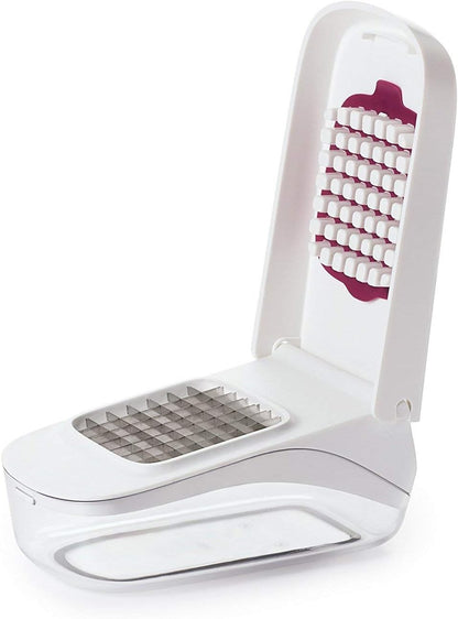 Vegetable Chopper with Container, Fruit Cheese Food Shredder Machine, Onion Potato Carrot Cabbage Veggie Cutter, Effortless for Restraurant, Kitchen Multifunctional Tool, Hand Held