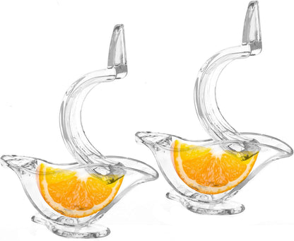 2Pcs Manual Lemon Slice Squeezer Lemon Juicer