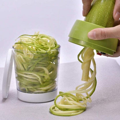 Handheld Spiralizer 3 in 1 Vegetable Slicer, Veggie Spiral Cutter Zucchini Noodle Spaghetti Maker Zoodle Maker Adjustable Spiral Slicer Onion Food Chopper for Low Carb Vegan Meals