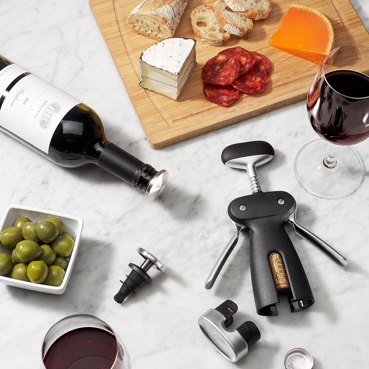 Steel Winged Corkscrew with Removable Foil Cutter