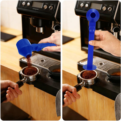 Coffee Scoop 2Tbsp & 51mm Espresso Tamper - BPA-Free PCTG Scoop Funnel, Fits K-Cups, Precise Measuring for Coffee/Protein/Powder/Hot Cocoa & Formula Dispensers (Black 1Pack)
