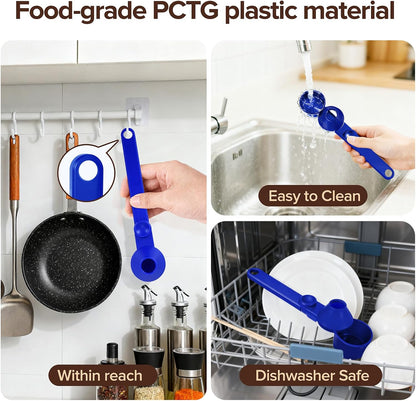 Coffee Scoop 2Tbsp & 51mm Espresso Tamper - BPA-Free PCTG Scoop Funnel, Fits K-Cups, Precise Measuring for Coffee/Protein/Powder/Hot Cocoa & Formula Dispensers (Black 1Pack)