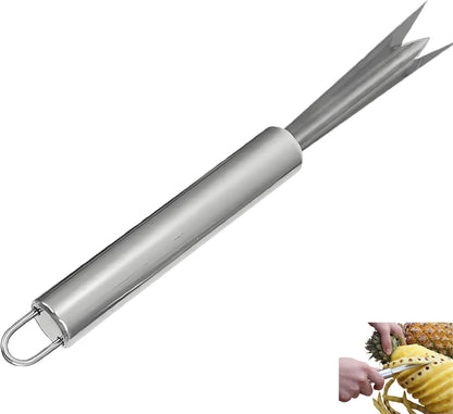 Pineapple Eye Peeler Remover Tool, Multipurpose Pineapple Eye Clip, V Shape Stainless Steel Pineapple Eye Peeler Remover for Home Kitchen， Fruit Slicer Eye Cutter Kitchen Tools