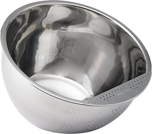 Japanese Rice Washing Bowl, 3-Quart, Side Drainer