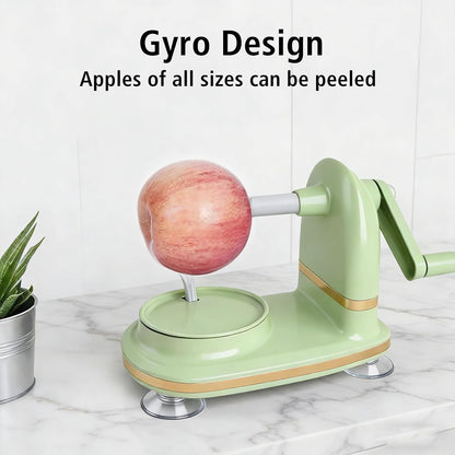 Apple Peeler, Slicer & Corer Set – 8 Wedges Efficient Cutter, Sharp Stainless Steel Blades, Effortless Peeling & Coring for All Apples and Pears, Multifunctional Fruit Tool (light green)