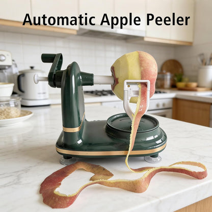 Apple Peeler, Slicer & Corer Set – 8 Wedges Efficient Cutter, Sharp Stainless Steel Blades, Effortless Peeling & Coring for All Apples and Pears, Multifunctional Fruit Tool (light green)