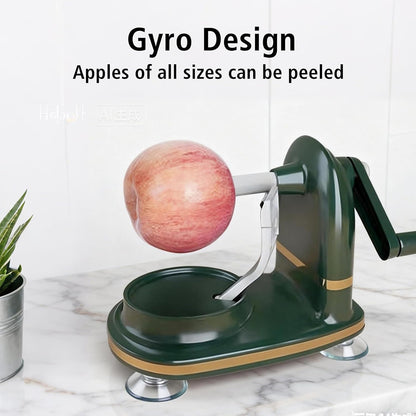 Apple Peeler, Slicer & Corer Set – 8 Wedges Efficient Cutter, Sharp Stainless Steel Blades, Effortless Peeling & Coring for All Apples and Pears, Multifunctional Fruit Tool (light green)