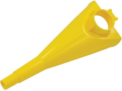 Plastic Funnel for Type I Metal Safety Cans, 5"x 7"x 12" | Made of Chemically Resistant High-Density Polyethylene, Yellow, Made in the USA, F15FUN