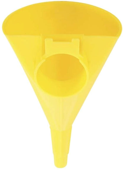 Plastic Funnel for Type I Metal Safety Cans, 5"x 7"x 12" | Made of Chemically Resistant High-Density Polyethylene, Yellow, Made in the USA, F15FUN