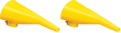Plastic Funnel for Type I Metal Safety Cans, 5"x 7"x 12" | Made of Chemically Resistant High-Density Polyethylene, Yellow, Made in the USA, F15FUN