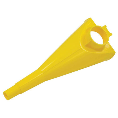 Plastic Funnel for Type I Metal Safety Cans, 5"x 7"x 12" | Made of Chemically Resistant High-Density Polyethylene, Yellow, Made in the USA, F15FUN