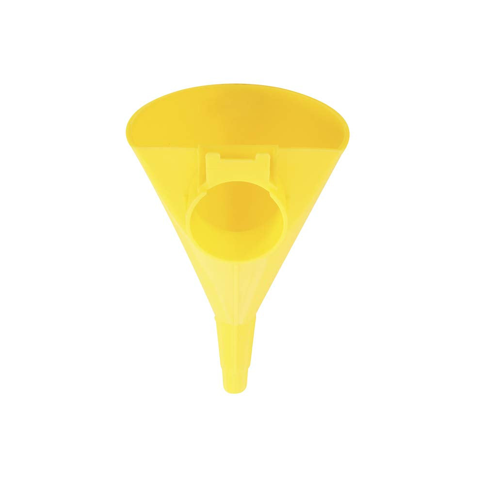 Plastic Funnel for Type I Metal Safety Cans, 5"x 7"x 12" | Made of Chemically Resistant High-Density Polyethylene, Yellow, Made in the USA, F15FUN