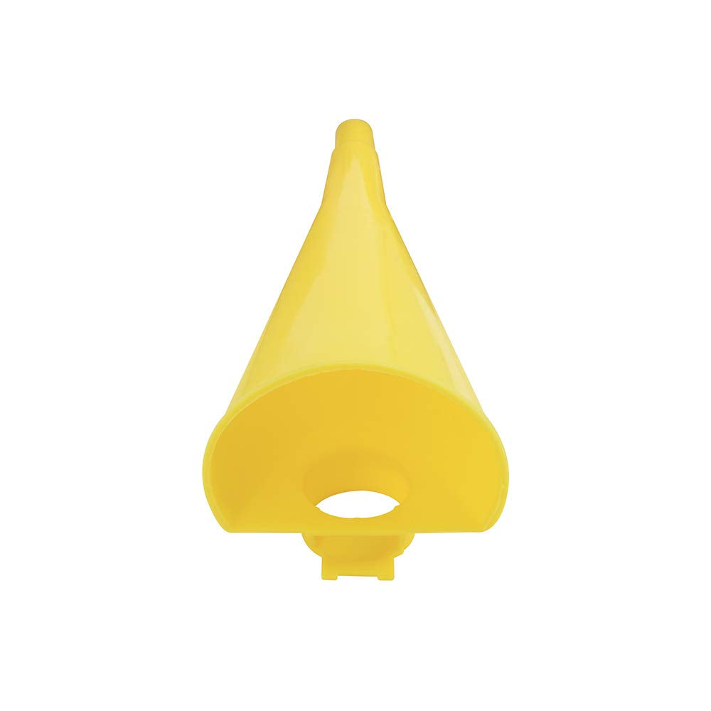 Plastic Funnel for Type I Metal Safety Cans, 5"x 7"x 12" | Made of Chemically Resistant High-Density Polyethylene, Yellow, Made in the USA, F15FUN