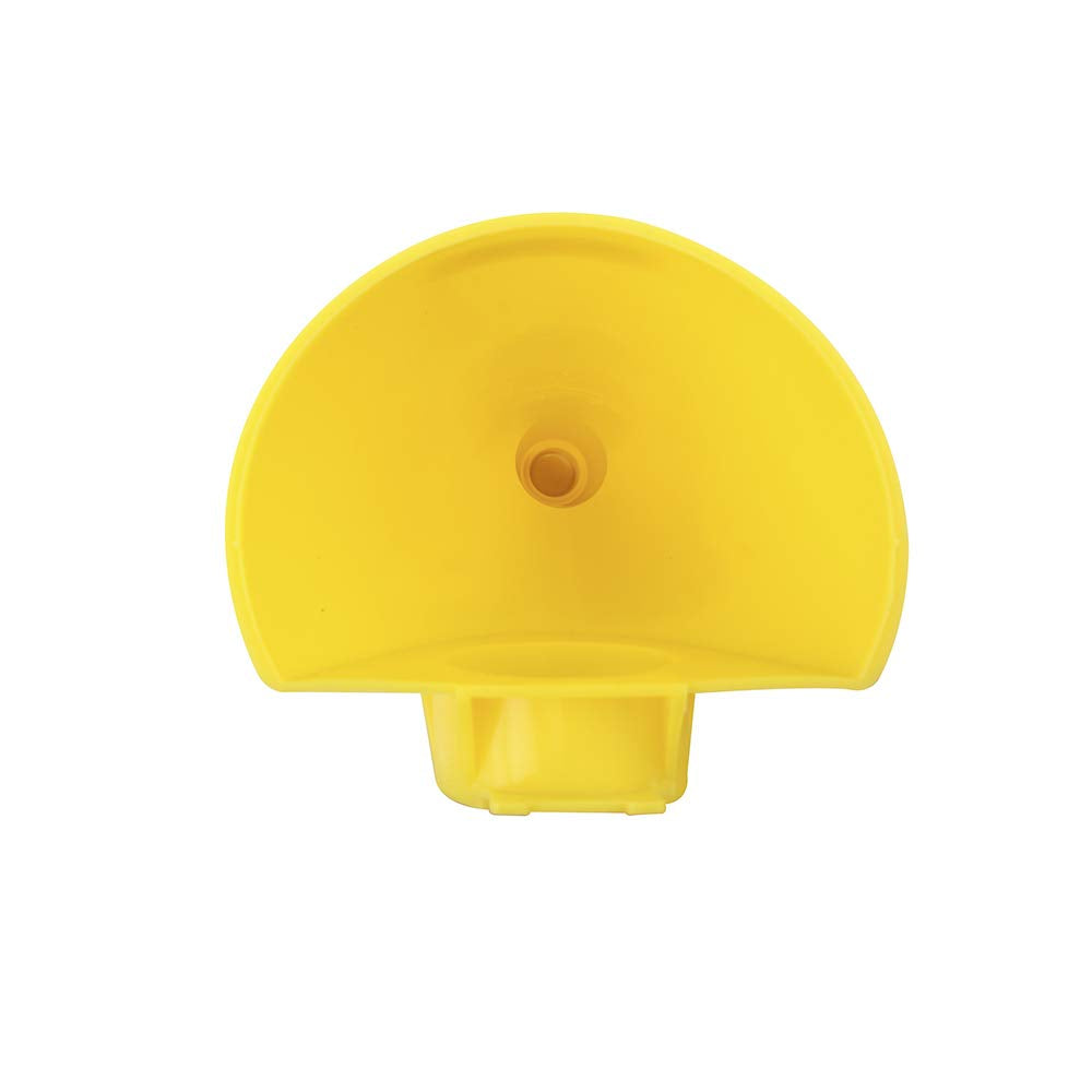 Plastic Funnel for Type I Metal Safety Cans, 5"x 7"x 12" | Made of Chemically Resistant High-Density Polyethylene, Yellow, Made in the USA, F15FUN