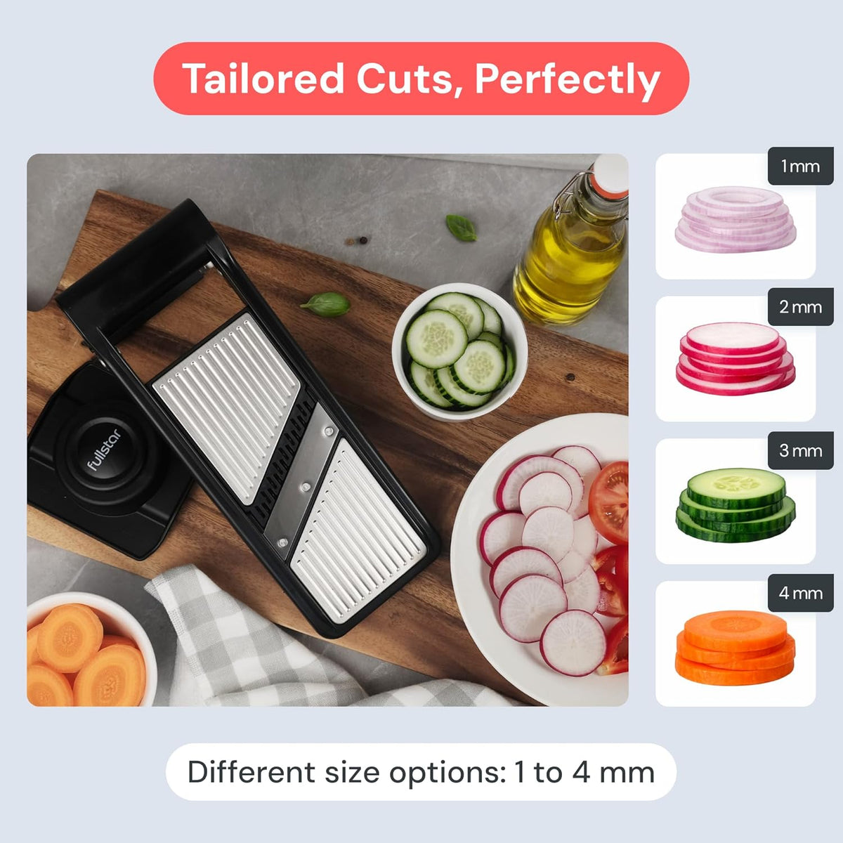 Stainless Steel Mandoline & Julienne Cutter