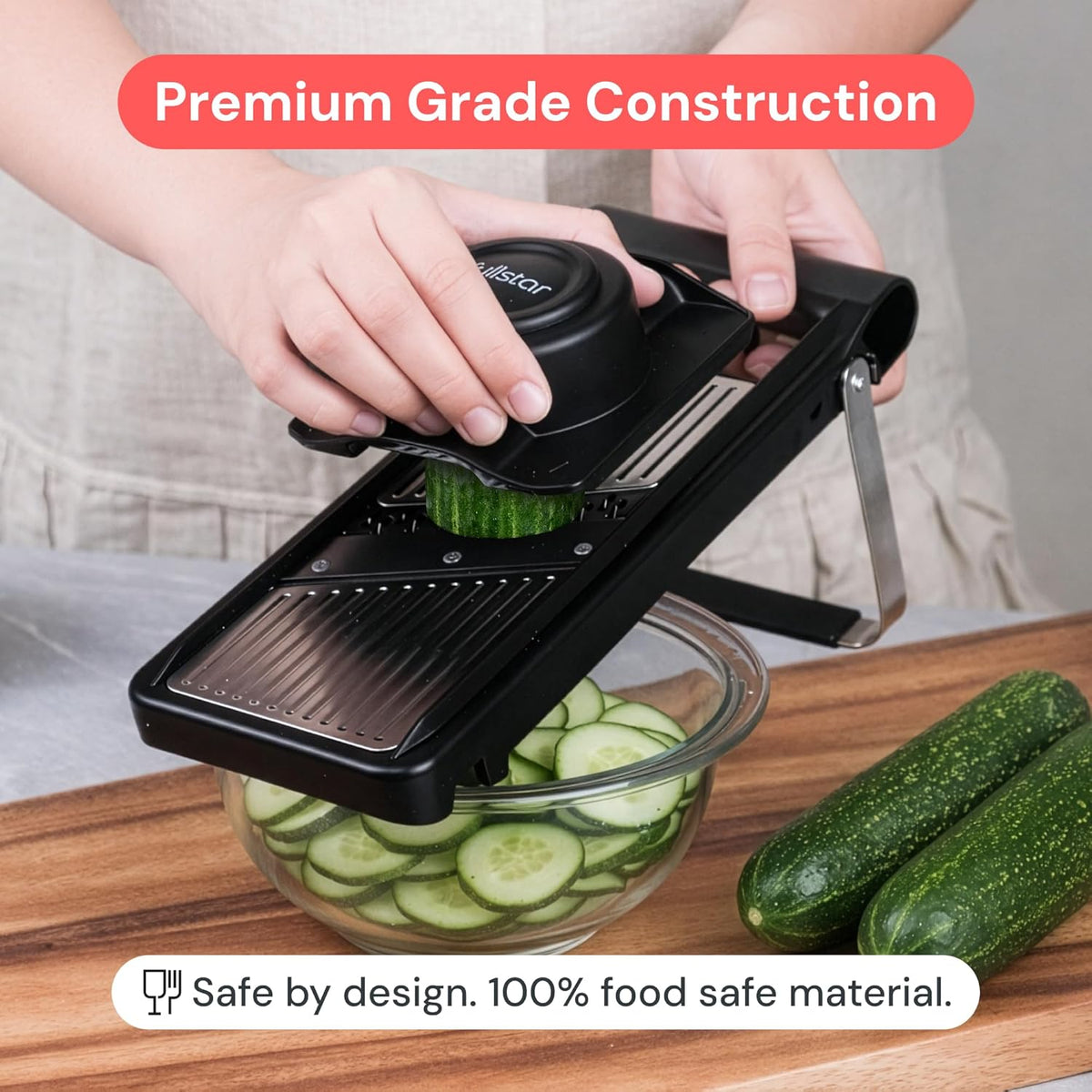 Stainless Steel Mandoline & Julienne Cutter