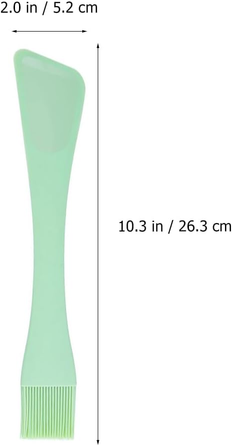 Silicone Spatula with Brush 2-in-1 Baking Scraper for Spreading Jam Jelly Mayonnaise Mixing Batter Cooking and Dessert Making Easy to Clean Kitchen Utensil 10.35 in
