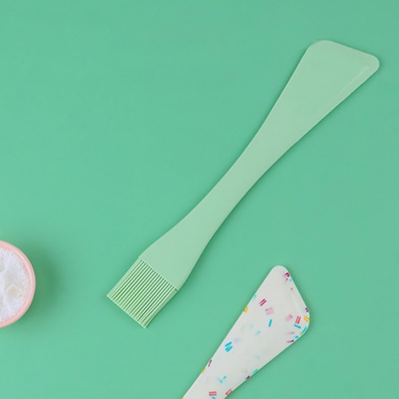 Silicone Spatula with Brush 2-in-1 Baking Scraper for Spreading Jam Jelly Mayonnaise Mixing Batter Cooking and Dessert Making Easy to Clean Kitchen Utensil 10.35 in