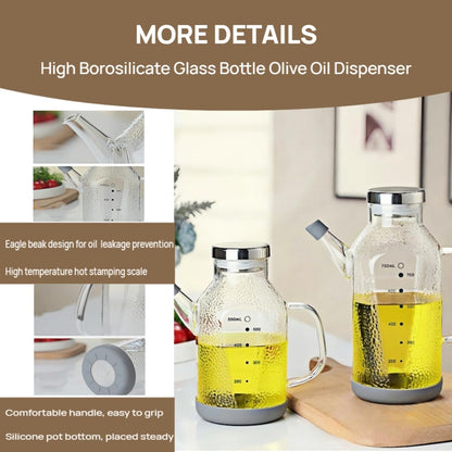 High Borosilicate Glass Oil Bottle,Olive Oil Dispenser for Kitchen | Leak Proof Oil Bottle,Olive Oil Dispenser, Soy Sauce Dispenser ,Vinegar Dispenser, Oil Container ,Oil Dispenser For Kitchen