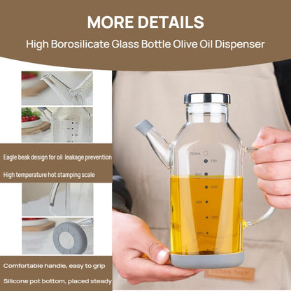 High Borosilicate Glass Oil Bottle,Olive Oil Dispenser for Kitchen | Leak Proof Oil Bottle,Olive Oil Dispenser, Soy Sauce Dispenser ,Vinegar Dispenser, Oil Container ,Oil Dispenser For Kitchen