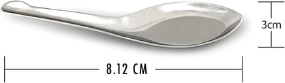 Stainless Steel Masala Spoons for Small Containers Mini Spoon for Masala Dabba Spices Spoons, All Tea Coffee Sugar & Spices Set of 7 pcs 3.5 Inch