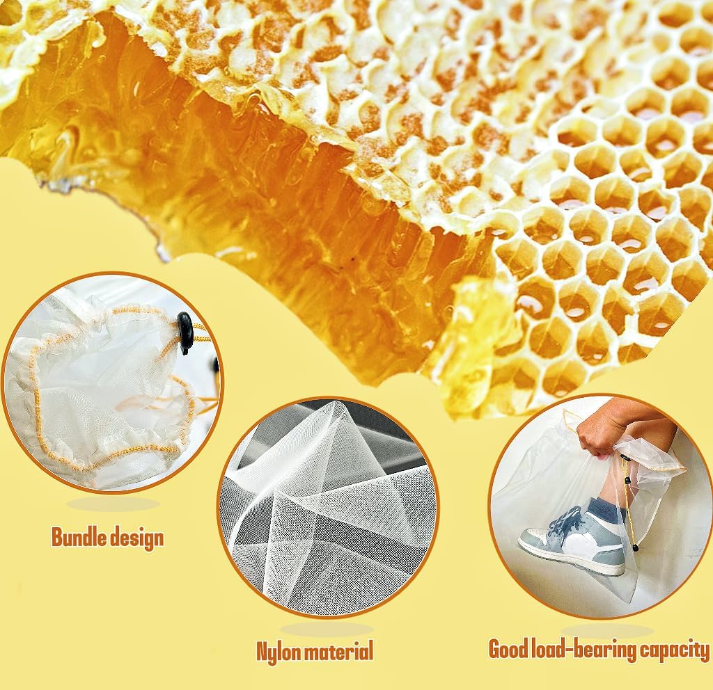 Honey Filter, 5 Gallon Ultrafine mesh Honey Filter Bags 2 PCS