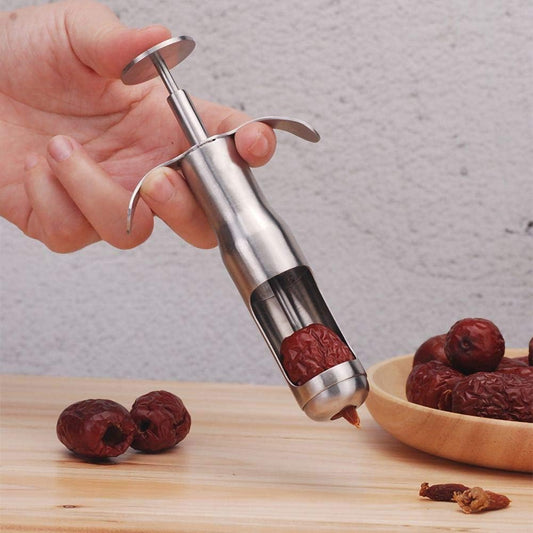 Ochine Cherry Pitter Tool Core Remover Olive Portable Red Dates Pitter Corer Cherry Seed Stoner Pitter Stainless Steel Fruit Kitchen Gadget Tools