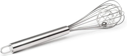 Fox Run 8-Inch Flat Coil Whisk, 8.25 x 1.5 x 1.25, Metallic