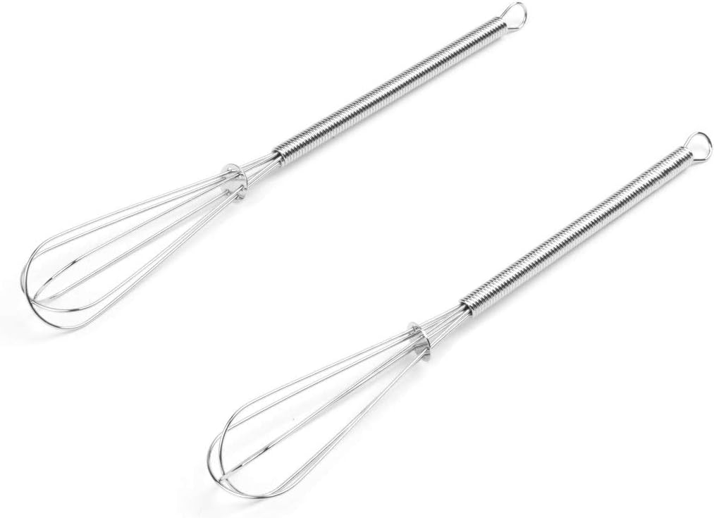 Fox Run 8-Inch Flat Coil Whisk, 8.25 x 1.5 x 1.25, Metallic