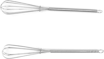 Fox Run 8-Inch Flat Coil Whisk, 8.25 x 1.5 x 1.25, Metallic