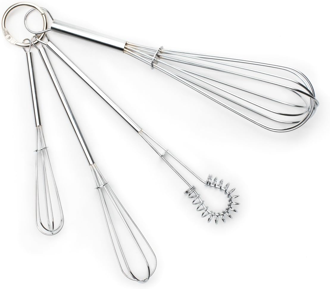 Fox Run 8-Inch Flat Coil Whisk, 8.25 x 1.5 x 1.25, Metallic